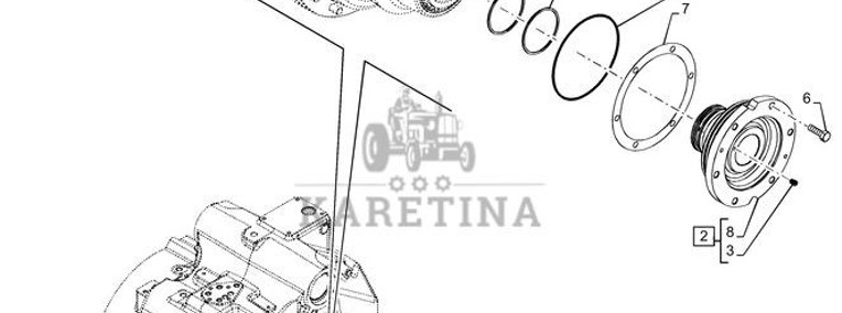 New Holland T6070 Wspornik 47136375-1