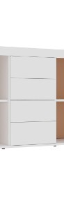vidaXL Komoda, biała, 120x36x69 cm, płyta wiórowa801841-4