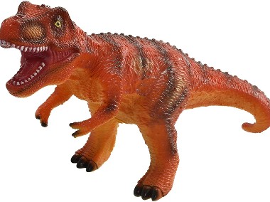 Duży Dinozaur Ryczy Tyranozaur T-Rex Figurka Gumowa z Dźwiękiem-1