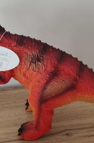Duży Dinozaur Ryczy Tyranozaur T-Rex Figurka Gumowa z Dźwiękiem-2