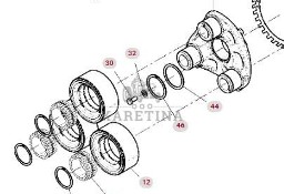 Fendt 930 933 936 939 942 Vario Gen 6 Przekładnia Planetarna Jarzmo Koło CZĘŚCI H218PP0145050