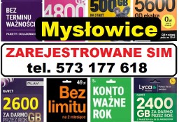 Zarejestrowane karty SIM działajaće startery telefoniczne polskie Mysłowice