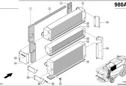 Claas Lexion 560 CHŁODNICA POWIETRZA DOŁADOWANIA 0007619831 (Silnik cat c9, c6.6; układ chłodzenia)