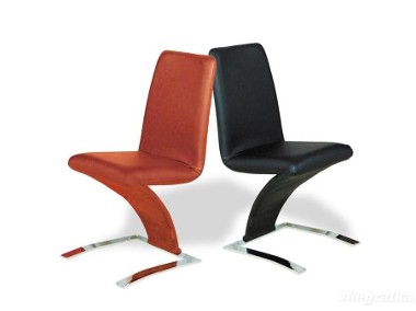 Krzesła KC-060 PU eko-skóra chrom białe czerwone beż-1