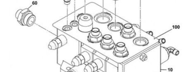 Rexroth R908407441 JCB 334/F1364 Rozdzielacz hydrauliczny do JCB-1