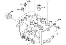 Rexroth R908407441 JCB 334/F1364 Rozdzielacz hydrauliczny do JCB