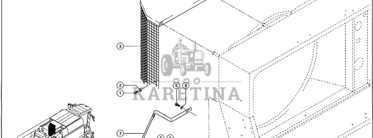 Claas Lexion 560 OSŁONA WENTYLATORA 0007962951 (Silnik cat c10; osłona wentylatora)-1