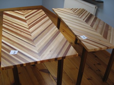 Unikatowy stół, 100% lite drewno-1