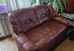 Sofa skórzana z funkcją spania 140x200cm