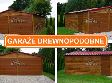 Garaż blaszany drewnopodobny 6x5 PRODUCENT garaże blaszane MONTAŻ CAŁA POLSKA-1