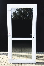 nowe drzwi PVC 100x200 zewnętrzne, szczelne, cieple, od ręki-2