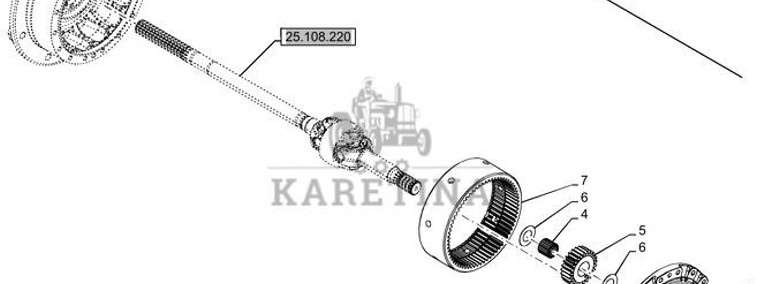 New Holland T6070 Koło zębate koronowe 68t 5181933-1