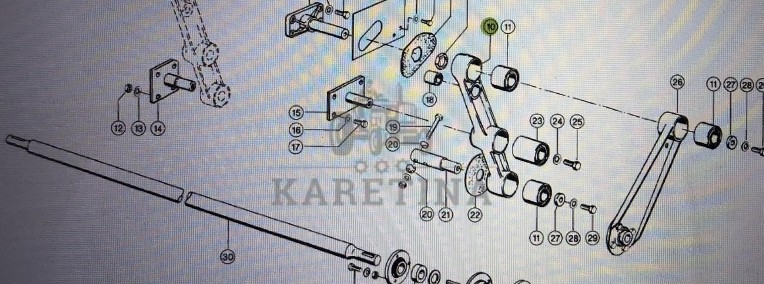 Wahacz Claas Mega 370-340 Nr kat. części 000 542 189 0/ 000 542 190 0-1