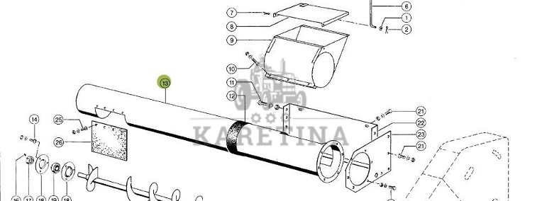Claas Dominator 98 - ślimak zgonin 0006871731-1