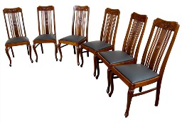 Krzesła stylowe dębowe zabytkowe antyki 6 krzeseł sześć
