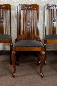 Krzesła stylowe dębowe zabytkowe antyki 6 krzeseł sześć-2