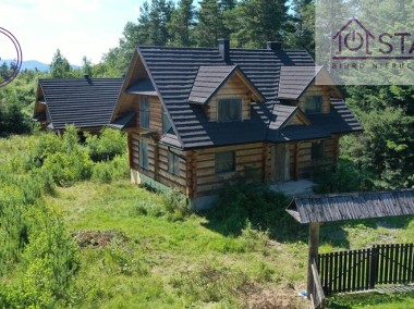 Dom z bali drewnianych  140 m2 na leśnej polanie-1