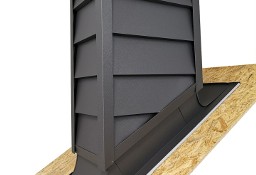 Obróbka komina panelowa 3d  - opierzenie całego komina