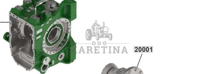 John Deere 6230 6250 - dyferencjał tylny mechanizm róźnicowy dyfer-1