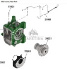 John Deere 6230 6250 - dyferencjał tylny mechanizm róźnicowy dyfer