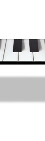 vidaXL Stolik kawowy z nadrukiem klawiatury pianina, szklany blat 241174-3
