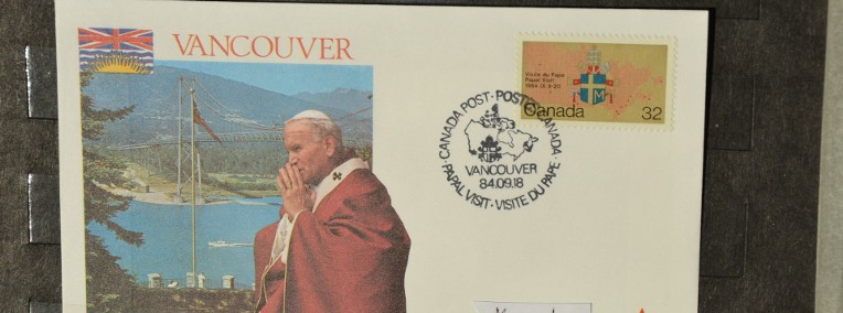 Papież Jan Paweł II. Kanada Koperta-1