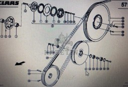 00 0661 380 0/00 0628 594 1/Claas rolka prowadząca/Lexion 580 560 670 410-405 Tucano 330-320
