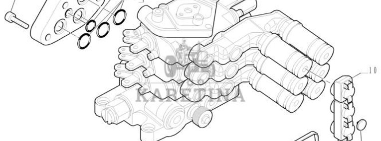 New Holland T6010 Zawór hydrauliczny 87303617-1