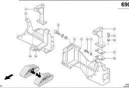 Claas Lexion 580 DOŁĄCZANIE 0007547653 (Półgąsienica stalowa; dżwigar osi)