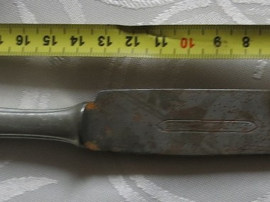 Nóż stołowy, platerowany (chyba), sygnowany oznaczeniem producenta AWS Wellner;-1