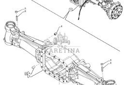 New Holland T6070 Zespół osi 4wd 87633153
