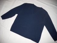 Granatowy sweter V 40 42