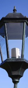 vidaXL Stojąca lampa ogrodowa 3-ramienna, 230 cm, ciemnozielona/czarna 40243-3