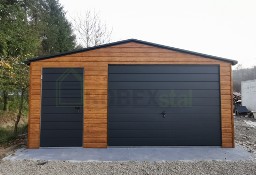 Garaż drewnopodobny na wymiar producent 6x5 6x5,8 6x6 orzech złoty dąb grafit 
