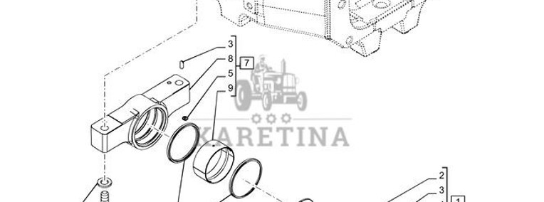 New Holland T6070 Czop zawieszenia obr 87543985-1