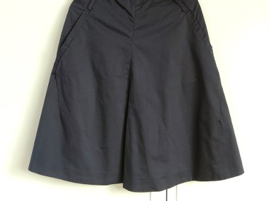 Granatowa spódnica Mar O'Polo midi 34 XS 36 S bawełna spódniczka elegancka-1