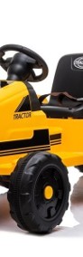 Traktor na akumulator Lean Cars CH9959 z przyczepą Żółty-3