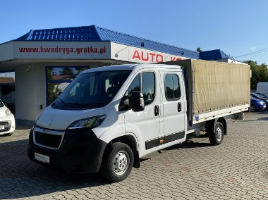 Peugeot Boxer FV 23%, Brygadówka 7 osób, paka 4m x 2,1 Plandeka,Salon Polska-1
