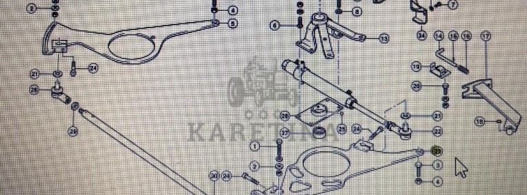CLAAS 00 0542 644 3/00 00 0542 642 1/Claas dżwignia lewa i prawa/Claas Lexion 580-1