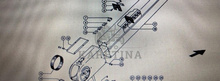 Stopa przenośnika Class Mega 370-340 Nr kat. 000 618 599 0 Nr kat. 000 618 599 0-1