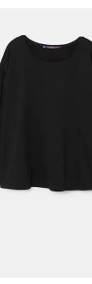 Nowa bluza Mango M oversize czarna bufki bufiaste rękawy czerń-3