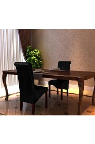 vidaXL Krzesła stołowe, 2 szt., czarne, sztuczna skóra60623-2