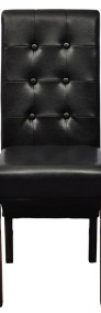 vidaXL Krzesła stołowe, 2 szt., czarne, sztuczna skóra60623-4