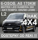 Ford Transit Transit Custom 4X4 170KM A8 6-os.Trail Kamera 360 Akt. Tempo. Drzwi Lewe