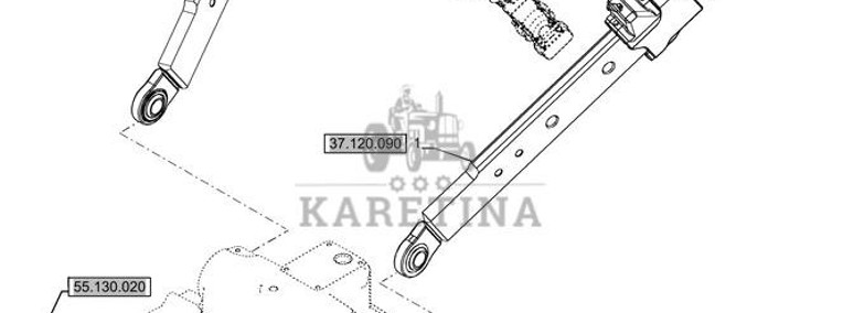 New Holland T6090 T6070 Ramię podnośnika 47137109-1