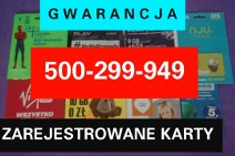 Gotowe AKTYWNE Karty sim + Zarejestrowana karta + Czeskie startery działające 