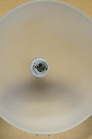 Lampa wisząca na kablu 80 cm, matowy szklany klosz w kształcie fragmentu kuli-2