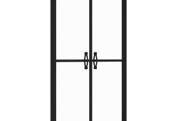 vidaXL Drzwi prysznicowe, przezroczyste, ESG, (88-91)x190 cm