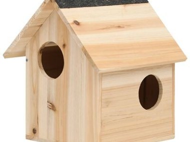 vidaXL Domek dla wiewiórki, lite drewno jodłowe, 26x25x29 cmSKU:314821-1