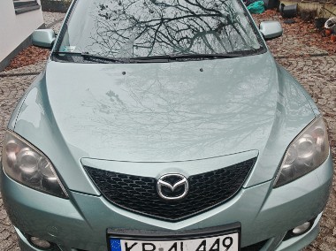 mazda3 w dobrym stanie, niski przebieg, komplet kół-1